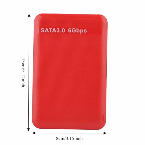 Caja externa USB 3.0 para disco duro 2.5in Rojo miniatura 6