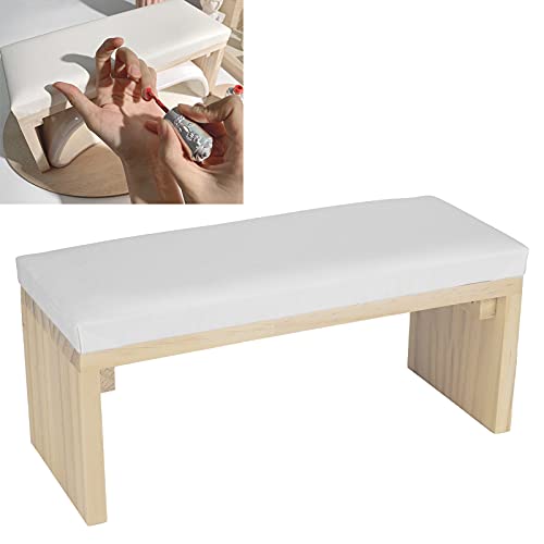 Manicura Manos de Manicura, Profesional Nail Art Hand Rest almohada, Manicura Mano, Almohada Apoyabrazos de Uñas para Salón de Casa (Blanco)