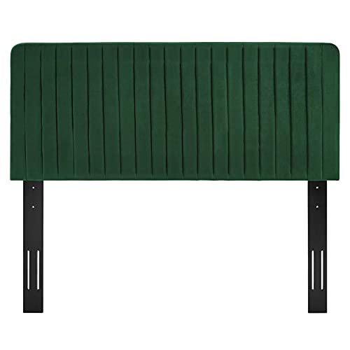 Modway Milenna Channel Tufted Performance Velvet Headboard, Twin, Emerald #TOP4