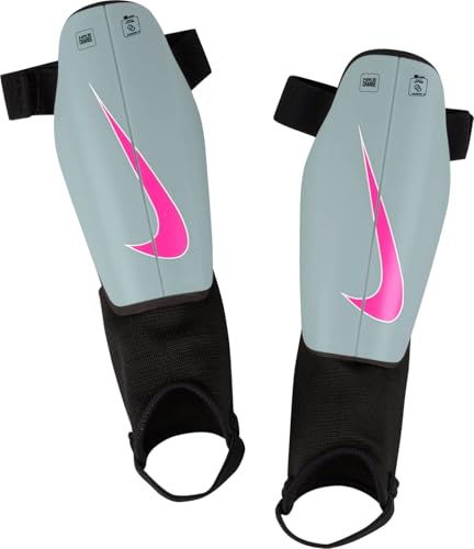 Espinilleras de fútbol para niños Nike Charge DX4610 con placa rígida de alta absorción