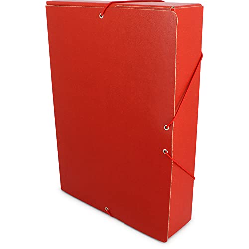 Grafoplás Caja Proyecto Armada L 70 mm Gomas, Rojo