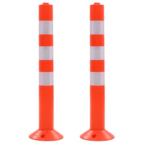vidaXL 5X Orange Absperrpfosten 75cm