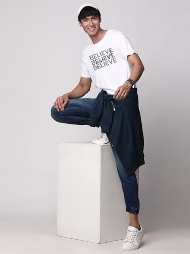 Image of ADRO Tshirt for Men | Printed T Shirt for Men | 100% Cotton Regular Fit T-Shirt |Printed T Shirt