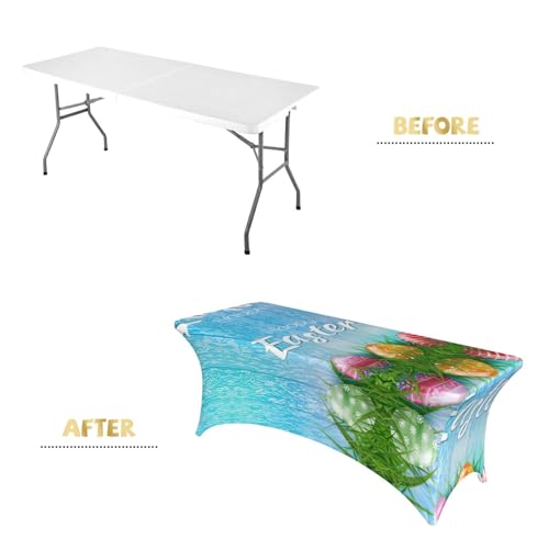Housse de table rectangulaire extensible anti-pli pour habiller un buffet de mariage