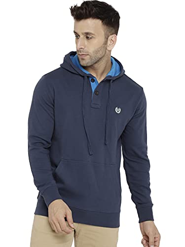 Image of CHKOKKO Men's Polycotton Hooded Sweatshirt