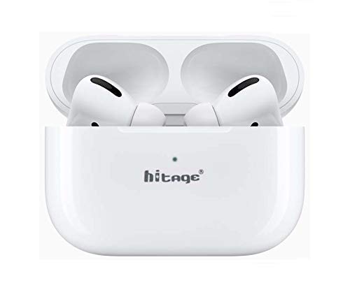 Hitage TWS-19 AIRDOPS 5.0 10 Hours Taking 5 Hours Music Long Battery AIR Speaker PRO Smart CHIP, White, Small