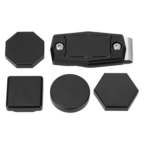 SPYMINNPOO Magnetischer Billard-Kreide Halter Premium-Aluminium GEH?use mit Clip, Kompaktes und Leichtes Zubeh?r-Kit f¨¹r Sechseckige Achteckige (Black) – Bild 3