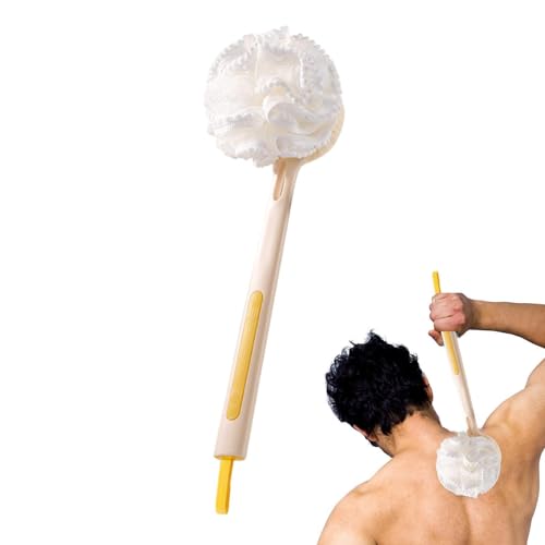 Cepillo de ducha para espalda, cepillo para cuerpo de ducha, 2 en 1, esponja de malla de baño, cepillos para el cuerpo, accesorios de baño antideslizantes para espalda, piel, hombres, mujeres