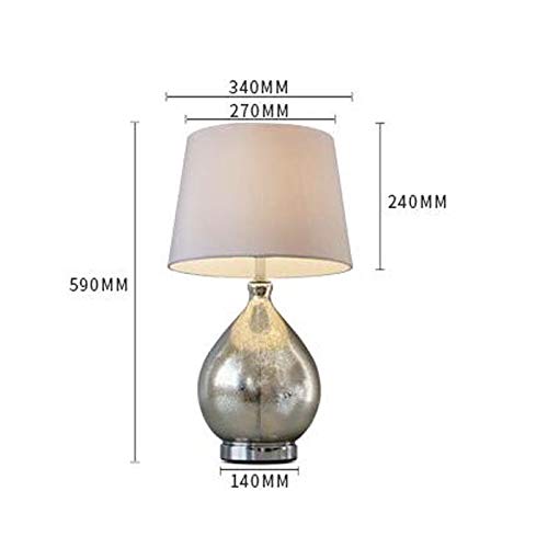 BWLZSP 1PCS Table Light Nordic Table lamp Grey Personality Desk lamp Minimalist Hotel Model Luxury Living Bedroom lamp Ball Glass Black White WL6020958PY (Color : White)