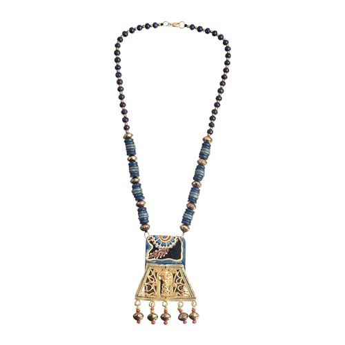 Image of AAKRITI ART CREATIONS Handcrafted Tribal Dhokra & Royal Brass Necklace Collection | Queen, Cleopatra & Heritage-Inspired Statement Jewelry | Artisan Ethnic Necklaces for Women