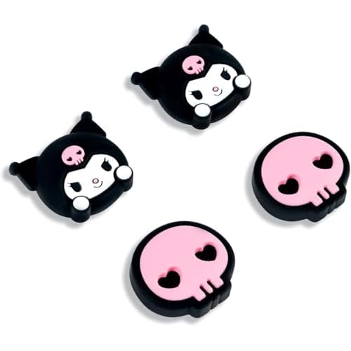 4PCS Switch Thumb Grips Caps,Soft Silicone Switch Joystick Covers,Kawaii Joy Con Thumb Grip Caps Compatible with Switch/OLED/Lite