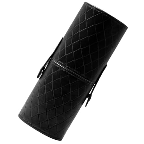 Ipetboom Porta Brochas de Maquillaje Diseño de Diamante Negro, Soporte para Tocador y Organizador para Herramientas de Maquillaje