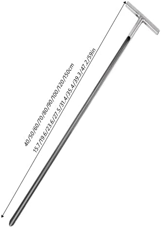 Stainless Steel Grain Sampling Probe - 50cm Soil Sampler Tool for Granule Testing, Durable Soil Probe Kits for Accurate Agricultural Analysis
