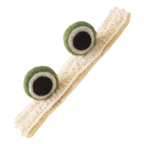 DECORNIJIA Diadema Elástica para Ñiño Diseño de Ojos de Rana Banda Cabello Suave y Flexible Adecuado para Fiestas Navideñas y Sesiones de Fotos