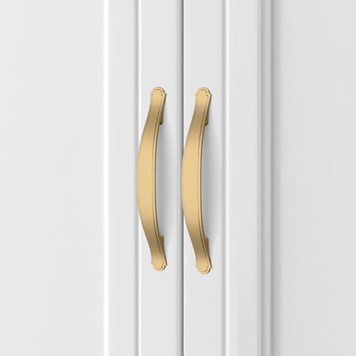 Image of Asidrama 10 Pack 3.75 Inch(96mm) Champagne Bronze Kitchen Cabinet Handles Cabinet Pulls Kitchen Cabinet Hardware for Cupboard Drawer Pulls