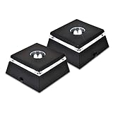 ASENTE 4 LED White Light Stand Base/Pedestal - Mini Ornament Display Stand for 3D Crystal Glass Art