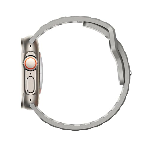 DONEGANI UC2 Band for Apple Watch Bands Women Men Se Ultra 2 40mm 44mm 46mm 42mm 45mm 41mm 38mm 49mm Series 11 10 9 8 7 6 5 4 3 iWatch Sport Strap Silicone Black_Moon Gray - image 4