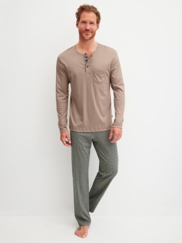 Image of Calida Men's Cotton Short Pajama Set, Summer Sleepwear | Relax Choice Line | 100% Cotton