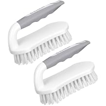 SetSail Scrub Brush, Heavy-Duty Scrub Brushes for Cleaning with Stiff Bristles Cleaning Brush for Shower, Bathroom, Carpet, Kitchen and Bathtub Scrubber - 2 Pack