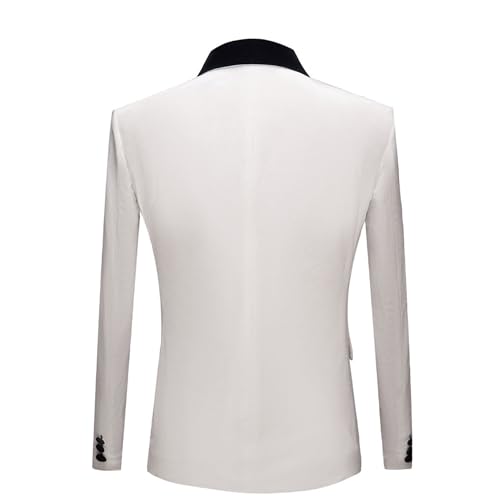 Mens Velvet Tuxedo Suit Jacket Slim Fit Shawl Lapel Blazer Coat One Button Dinner Prom Suit Coat2