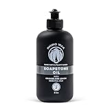 Rhino Wax Soapstone Oil 8oz - Condition, Seal, and Protect Soap-Stone, Slate and Concrete Countertops and Kitchen Surfaces - Natural Blend (NO Mineral Oil) - Food Safe - Easy to Apply - Made in USA