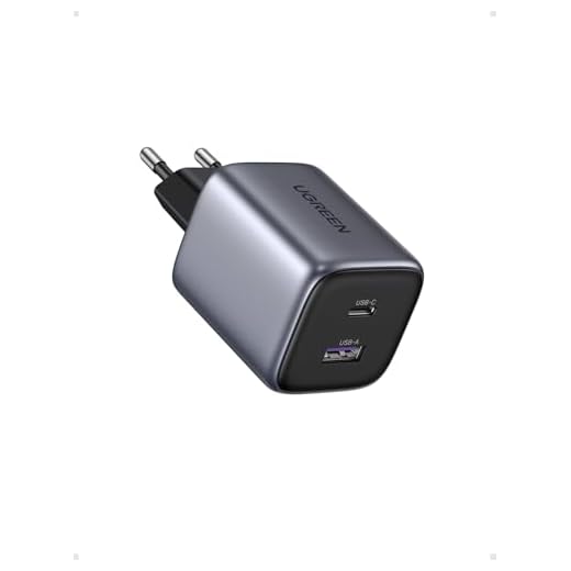 UGREEN Nexode 35W GaN Chargeur USB C Rapide avec Double Prise Compatible avec iPhone 16 Plus Pro Max 15 14 13 12 11 Pixel 8 7a 6a Galaxy S24 Ultra Plus A15 A05s iPad Pro Air Mini MacBook (Noir)