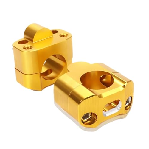 Soportes de manillar de motocicleta 22mm 28mm abrazadera elevadora dirt bike oro