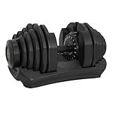 ライシン パンプキング 片手式 40kg 1個 可変式ダンベル オールブラック