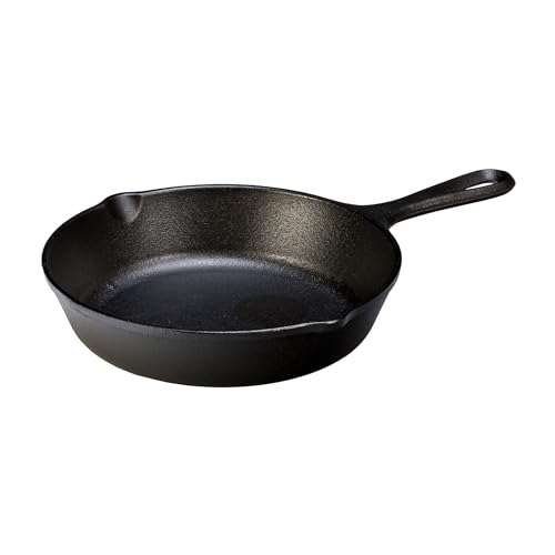 Image of Lodge Seasoned Cast Iron Skillet - PFAS-Free, Non-Toxic Cookware - Use with an Oven, Stove, Grill, or Campfire - Naturally Non-Stick & Oven Safe - 8 Inches