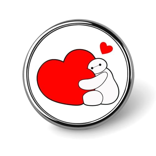 バッジ ベイマックス ピンバッジ 円形 徽章 おしゃれ Badge バッグ飾 ボタンブローチ ジャケット用 アクセサリー かばん掛け 取付簡単 工芸品 プレゼント 25mm