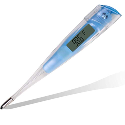 Apex Large Face LCD Fast Read Digital Thermometer for Adults and Children - Instant Read Thermometer for Fever Detection with Quick 10 Second Read Time ( Packaging May Vary )
