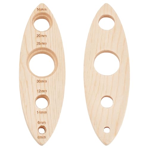 PH PandaHall 2pcs Safety Eye Tool Wood Safety Eyes Insertion Tool Amigurumi Craft Eyes Tool Eyeball Gauge Board Wood Auxiliary Tool for DIY Craft Amigurumi Crochet Stuffed Animal Bear Eyes Install