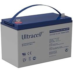 Batería Gel 100Ah Camper Batería Gel 12V para Autocaravana Ciclo Profundo 100Ah (115Ah) a 10h (100h) energía solar