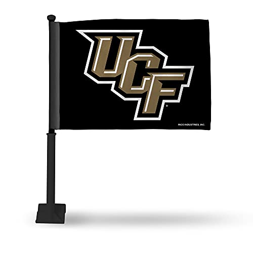 Rico Industries NCAA Central Florida Knights Alternate Car Flag W' Black Pole Double Sided Car Flag - 16