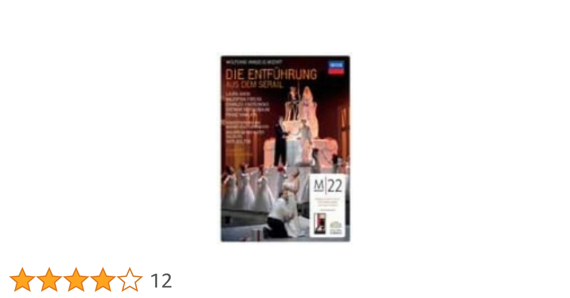 Amazon.co.jp: モーツァルト:歌劇《後宮からの誘拐》 [DVD