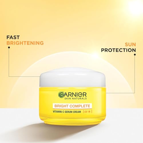 Image of Garnier Bright Complete Vitamin C Skin Brightning Face Serum 7ml + Vitamin C UV Serum Cream 23g (2 ITEM IN SET)