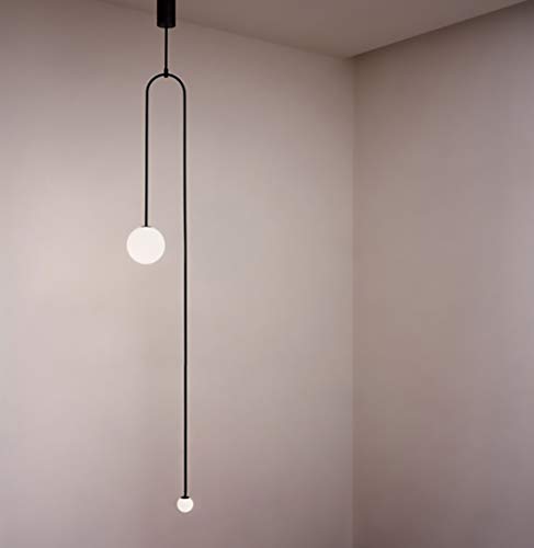 Lustre LED Simple aux finitions robinets dorés d'architecte