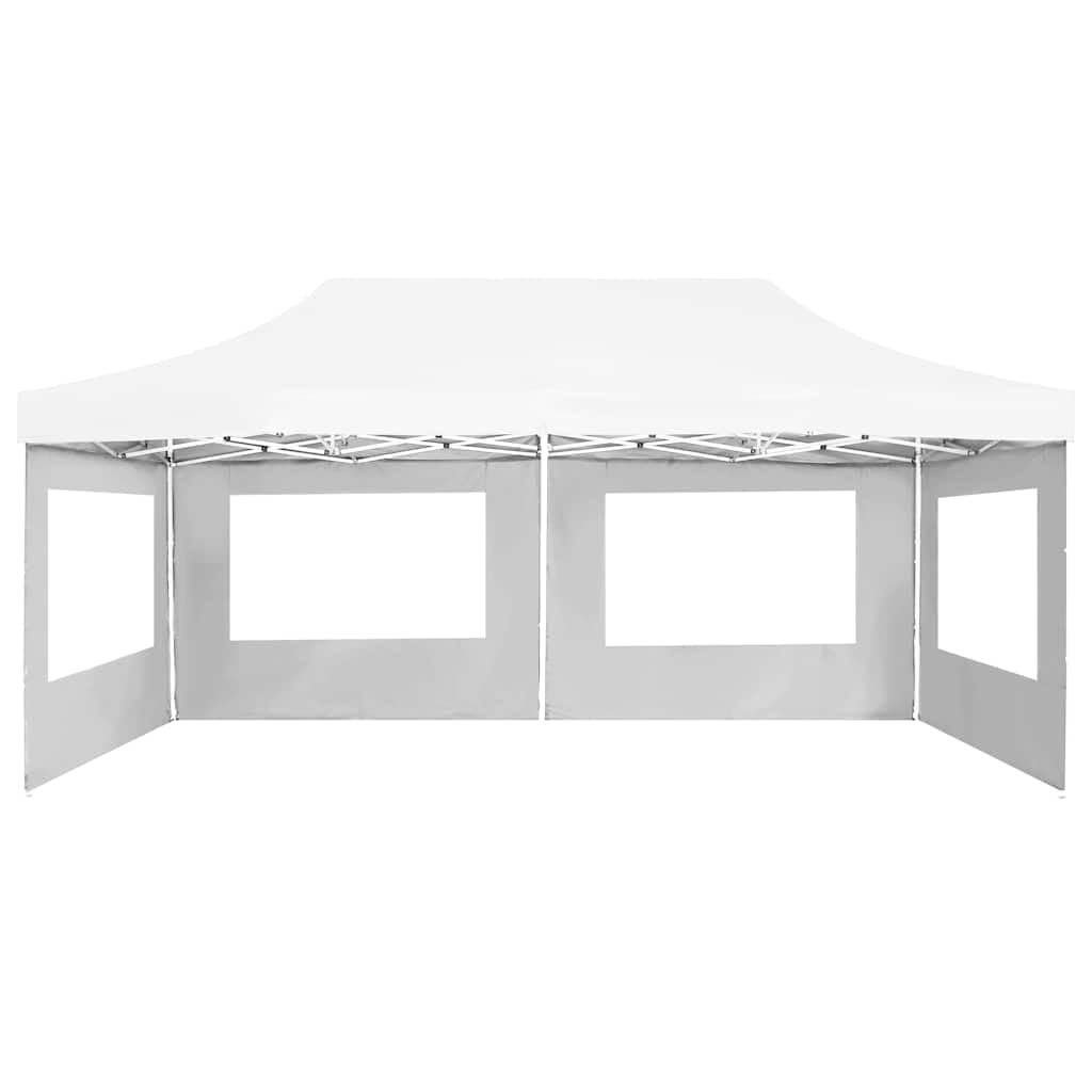 Namiot Imprezowy 6x3 m z Oknami PVC | Składana Rama Aluminiowa, Tkanina Oxford, Panele Boczne, Do Ogrodu i Grillowania