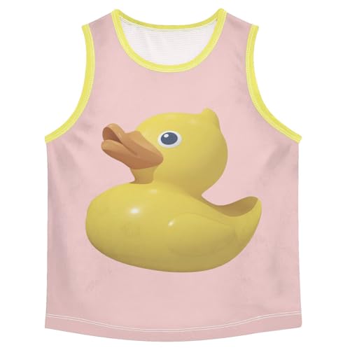 Baby Boys Sleeveless Tank Top Rubber Ducks Toddler Athletic Vest 3-10T