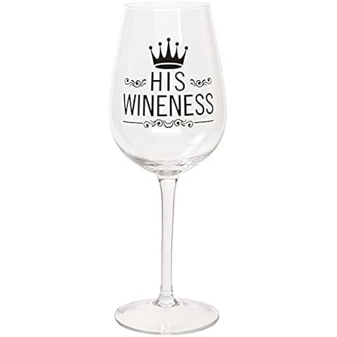 Maturi 'His Wineness' 420ml Wine Glass Gift Boxed Cover