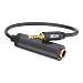 VCE Gold Plated 3.5mm 1/8 inch Male to 6.35mm 1/4 inch Female Audio Jack Adapter-8inch
