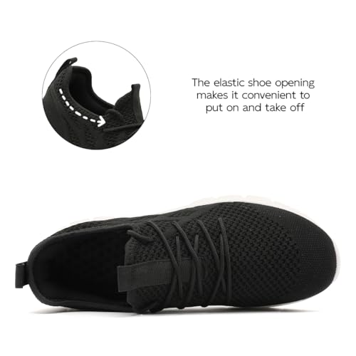 Image of Mens Walking Tennis Shoes Slip On Hiking Running Sneakers Non Slip Fitness Casual Workout Athletic Gym Lightweight Breathable Comfortable Trainers