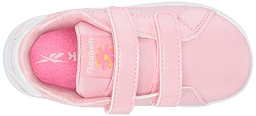 Reebok Baby Girls Complete Clean 2.0 Hook & Loop Sneaker, Classic Pink/Electro Pink/Yellow Flare, 7 Infant #TOP4