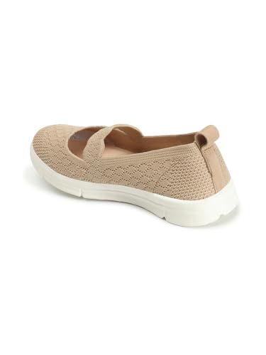 Image of Carlton London Women Mesh Flyknit Slip-On Lightweight Shoes