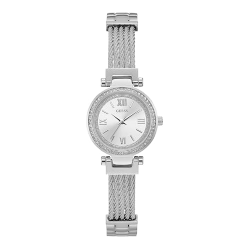 Montre femme Guess U1009L1 en acier argenté au style intemporel