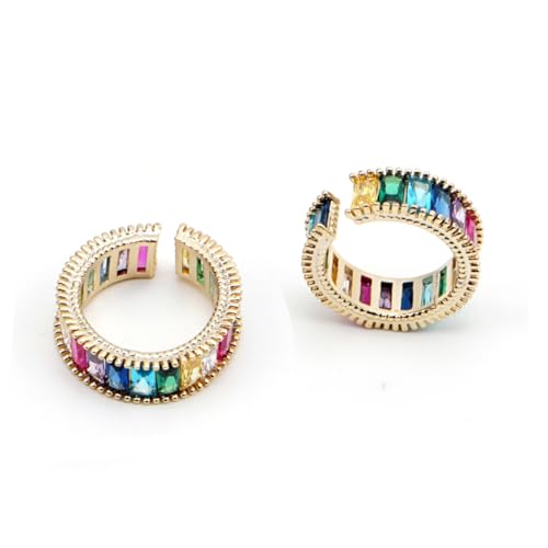 ODHLMFQ 1pc Vintage Ajustable Finger Jewelry Womans Rings Adjustable Fashionable Open Ring Colorful