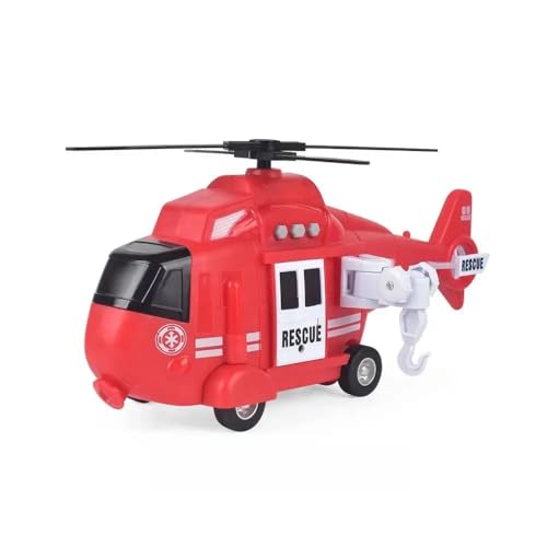 Image of Jack Royal 1:16 Helicopter Pull Back Friction Power Toy - Scaled Model with Projection Lights and Sound Toy Includes Cargo Basket for Kids Pretend Play Toys
