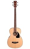 Ibanez PCBE12 Grand Concert Acoustic-Electric Bass Guitar Open Pore Natural Spruce Top