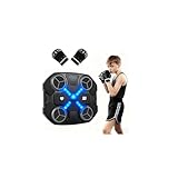 Music Boxing Machine Sport Toys for Kids,Wall Mounted Bluetooth Smart Punching Target Toys,Training Pad Toy with Boxing Glove,Ideas Toys for Boys Girls Kids 3 4 5 6 7 8 9 10 11 12+ Years Old
