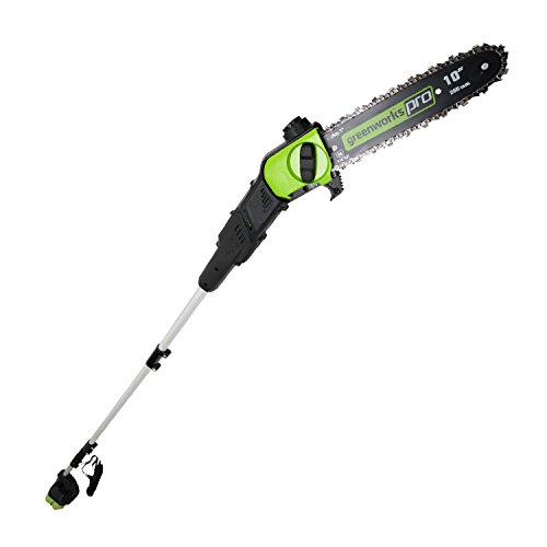 Greenworks PRO 80V 10 Inches Brushless Cordless Polesaw, Battery Not Included PS80L00